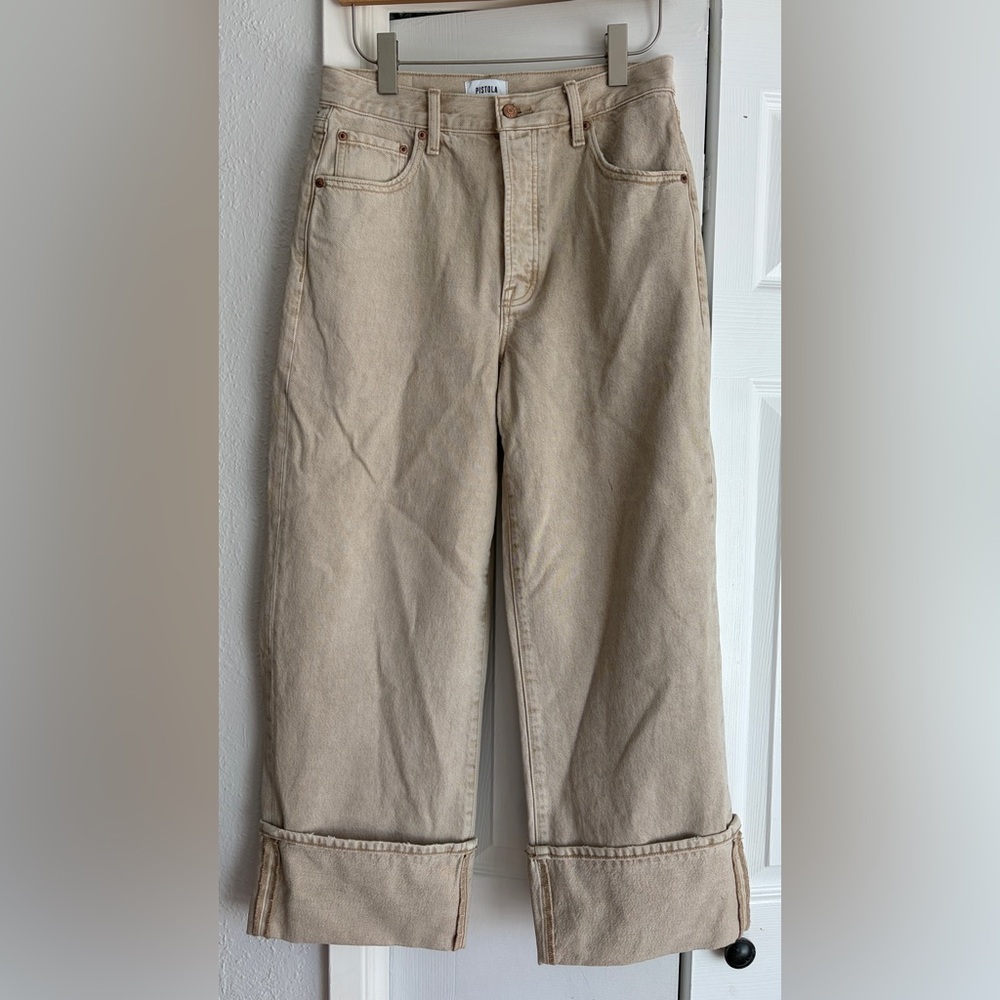 Pistola Ryder High-Rise Straight-Leg Cuffed Jeans - Picture 6 of 16